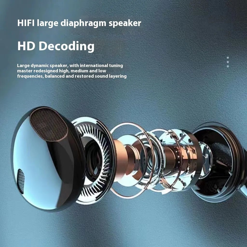 Neck hanging Bluetooth earphone in-ear sports headset with PC ABS build, digital display, and 10m range