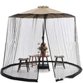 Outdoor sunshade umbrella tent with mosquito netting in beige colour