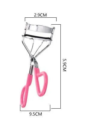 Metal eyelash curler manual beauty tool for eye lash curling in silver colour finish