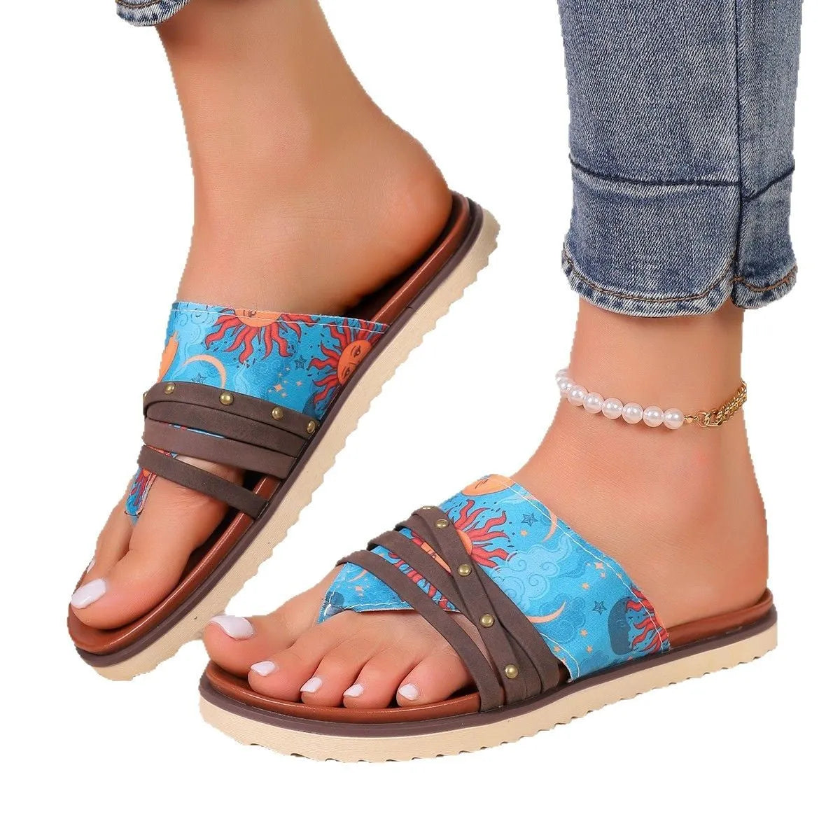 Casual flip-flops in candy colours with artificial PU upper and rubber sole, European sizes 36-43