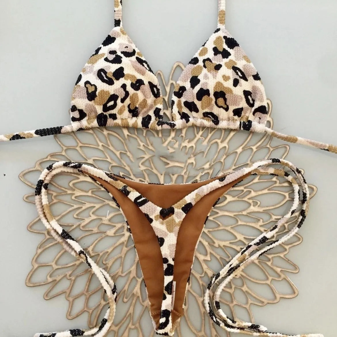 Women's printed bikini swimsuit in a briefs style, shown in one of the colour options RT1884, RT2110, or RT2111.
