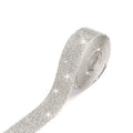 Self-adhesive electroplated glass water drill strip in long strip shape for clothing and shoe decoration