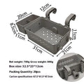 Plastic pool edge hook storage basket in blue or grey for outdoor sundries and changing clothes
