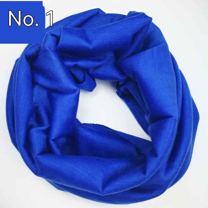 Seamless polyester magic headscarf for outdoor sports in a free size, shown in a colour option.