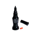 Nail art gem glue set with three black iron-handle dotting pens and glue bottle