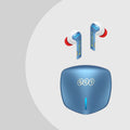 In ear Bluetooth gaming headset G1 with charging cabin in blue and grey