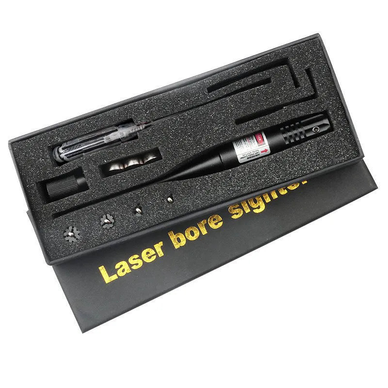 Black matte T6010 aluminium alloy laser calibration device 190mm 80mm 30mm with red or green beam option