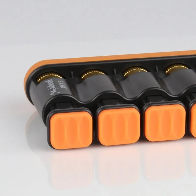 Grey non-slip silicone finger trainer for hand muscle development