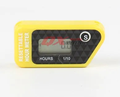 Black YSDS waterproof electronic maintenance timer with LCD display for engine service intervals