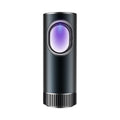 Black rectangular car air purifier with a USB cable, dimensions 68 by 187mm.