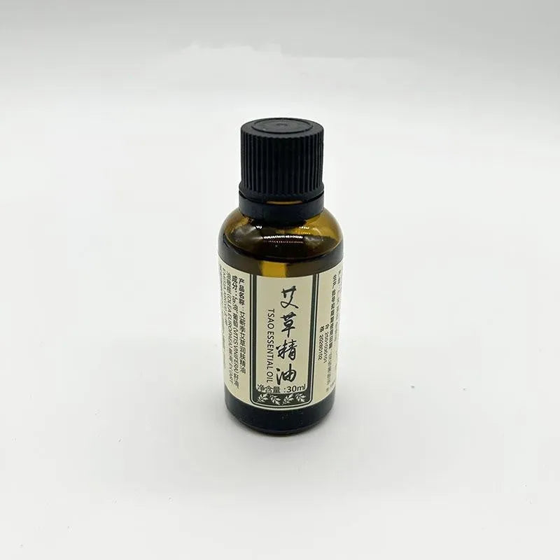 Stone moxibustion gua sha jar traditional Chinese medicine tool with moxa stick and essential oil