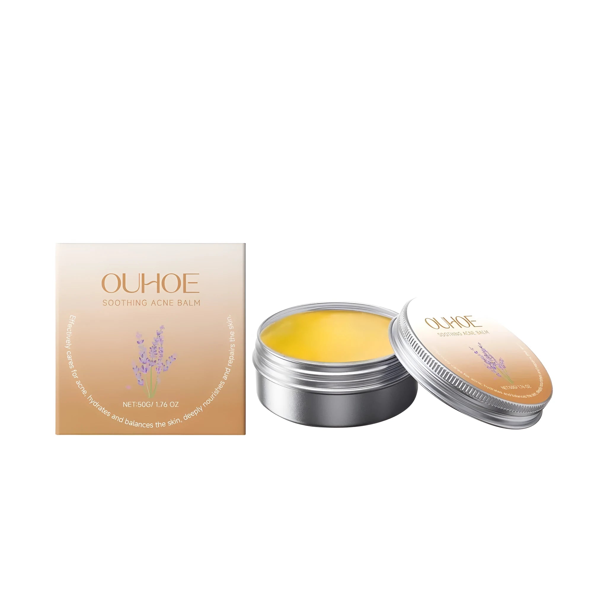 Soothing Acne Balm repair cream 50g with mint lavender and calendula ingredients