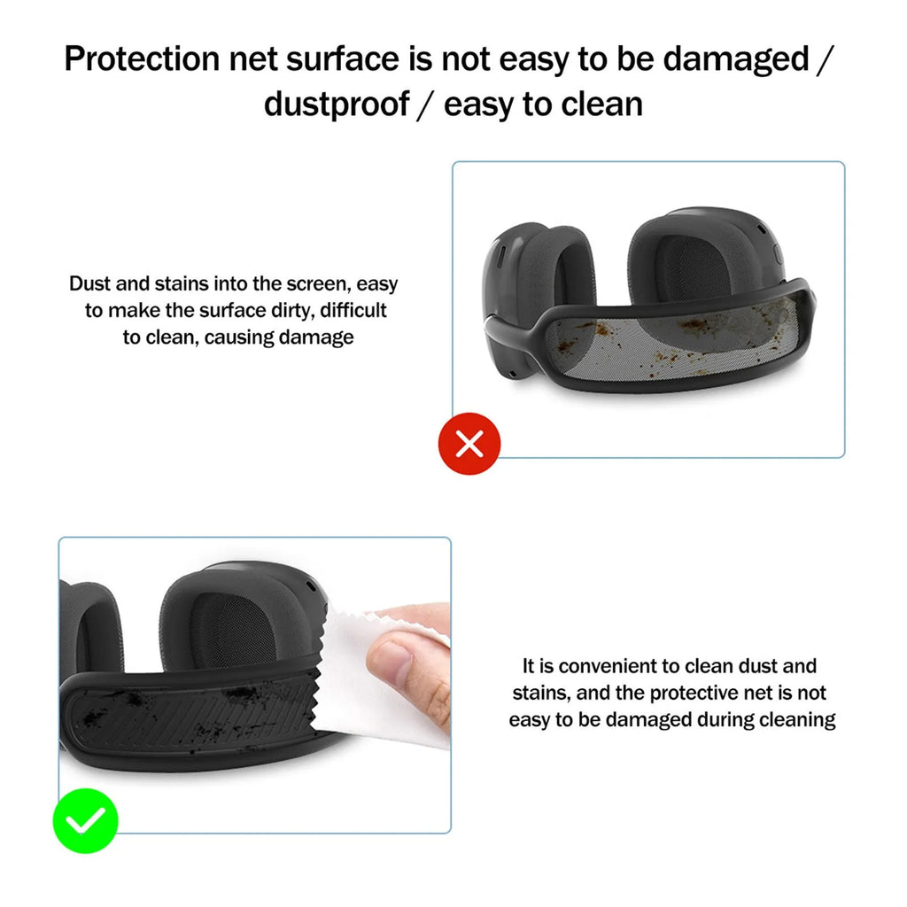Silicone protective cover for AirPods Max headphone beam in five colours