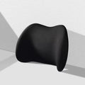 Car headrest and lumbar cushion set with memory cotton filling in simple design