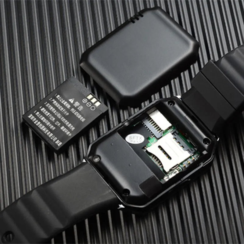 Smart watch with Bluetooth call function showing 1.44-inch touch screen and adjustable wrist strap