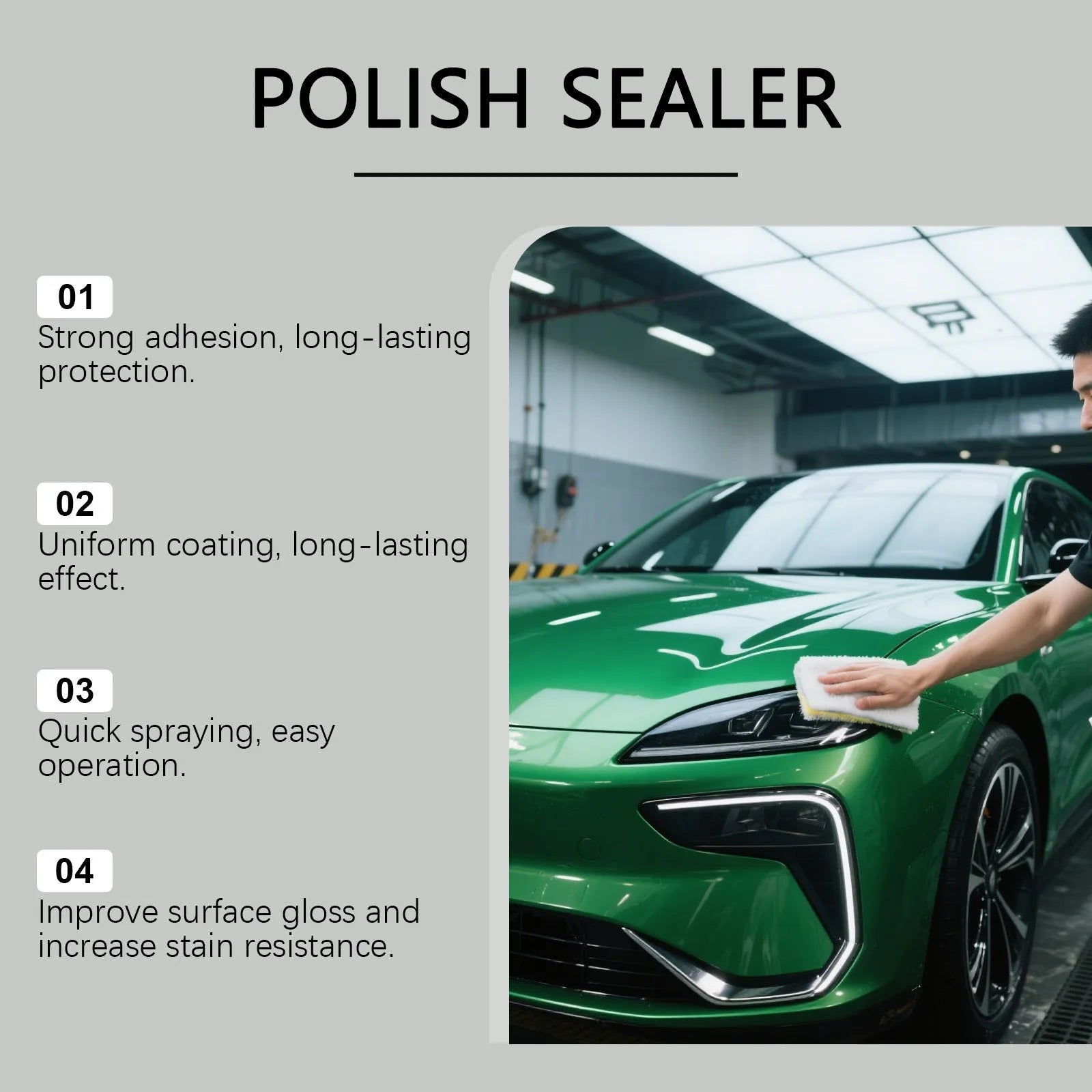 120ml bottle of ceramic coating spray for car paint protection and gloss maintenance.