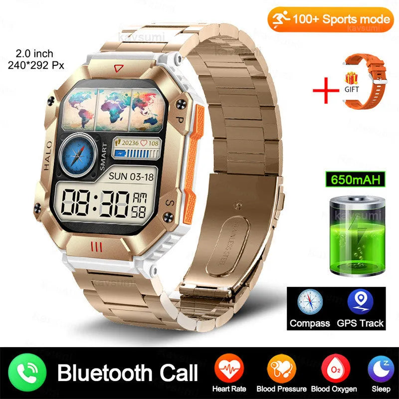Android GPS fitness smart watch for women with titanium alloy case and multiple strap colour options