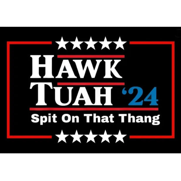 Spoof car funny election stickers in black and white coated paper 20x13cm