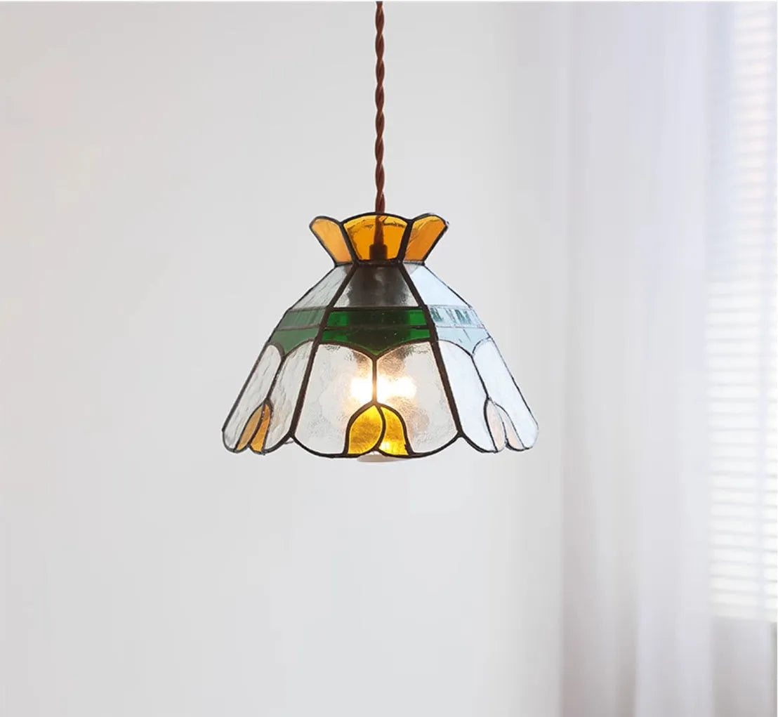 Handmade glass chandelier bedside lamp, MD-0365, ABS hardware chassis, 111V-240V, no bulb included.