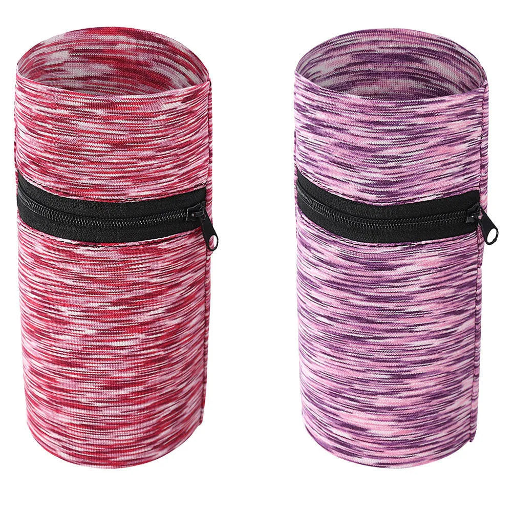 Large capacity polyester sports arm bag for running and walking with adjustable strap