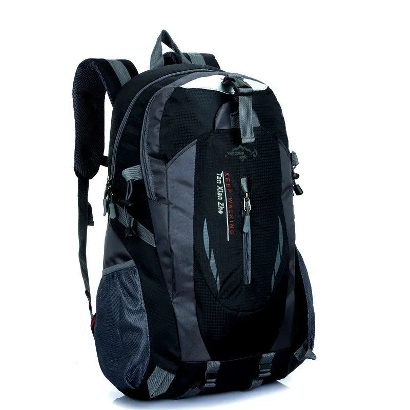 Large outdoor travel backpack in six colour options with waterproof Oxford cloth and organisational compartments