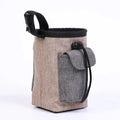 Portable pet training waist bag with waterproof cloth and plastic belt clip in multiple colour options