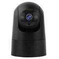 White indoor PTZ security camera on a stand with a 3.6mm lens for 1080p HD monitoring.
