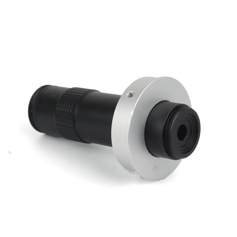 Black aluminium alloy industrial camera monocular lens for electronics repair with 130x display magnification