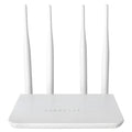 White CPE210 4G LTE wireless router with 300Mbps speed and EU power supply