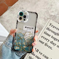 Creative oil painting silicone phone case for iPhone with Magnolia floral design in soft protective cover
