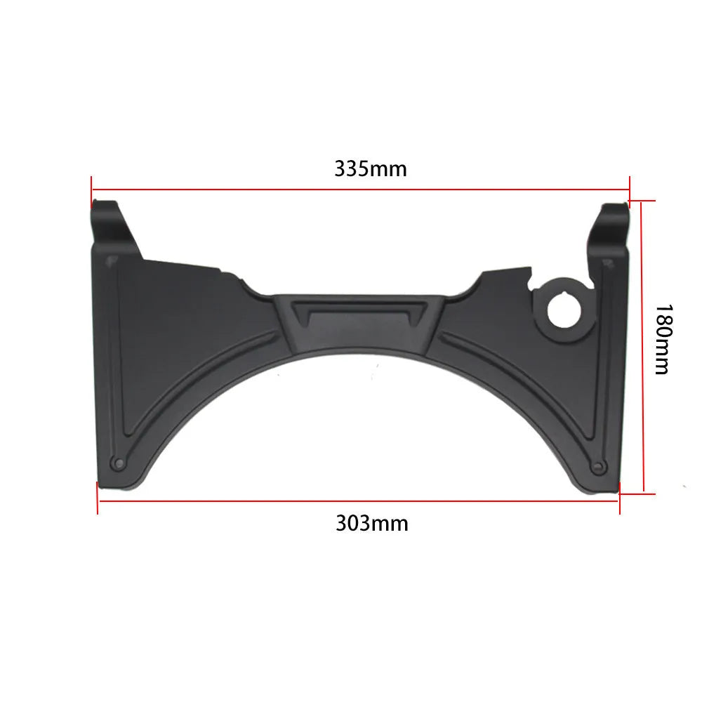 Black motorcycle cockpit fairing panel for BMW R1250GS and R1200GS models