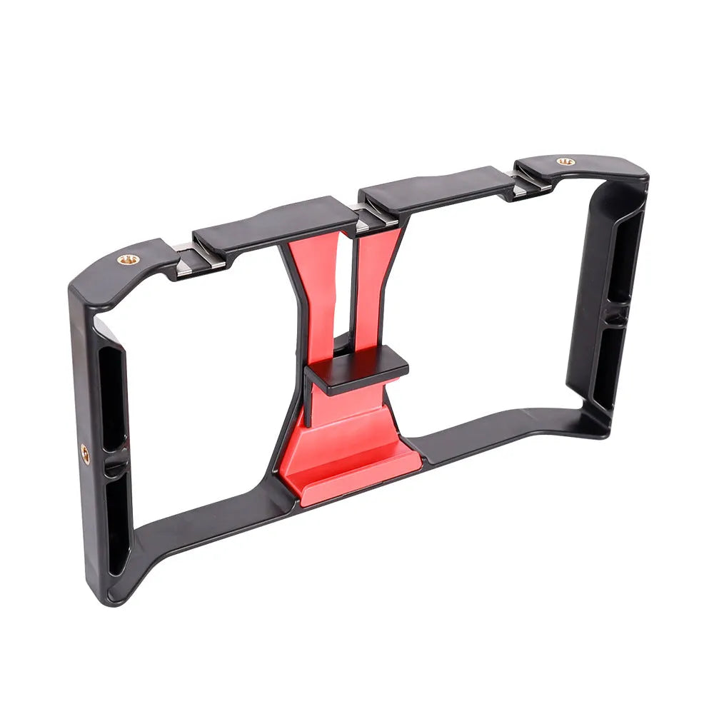 Desktop telescopic tripod stand with ABS construction, 250x130x38mm, for mobile phone and microphone