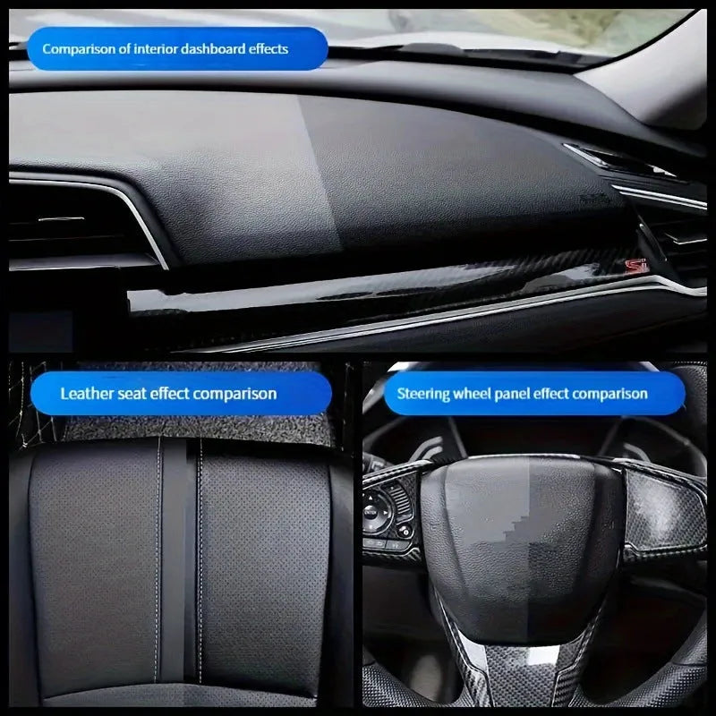 160g multifunctional leather cleaning cream jar with sponge for car interiors and shoes