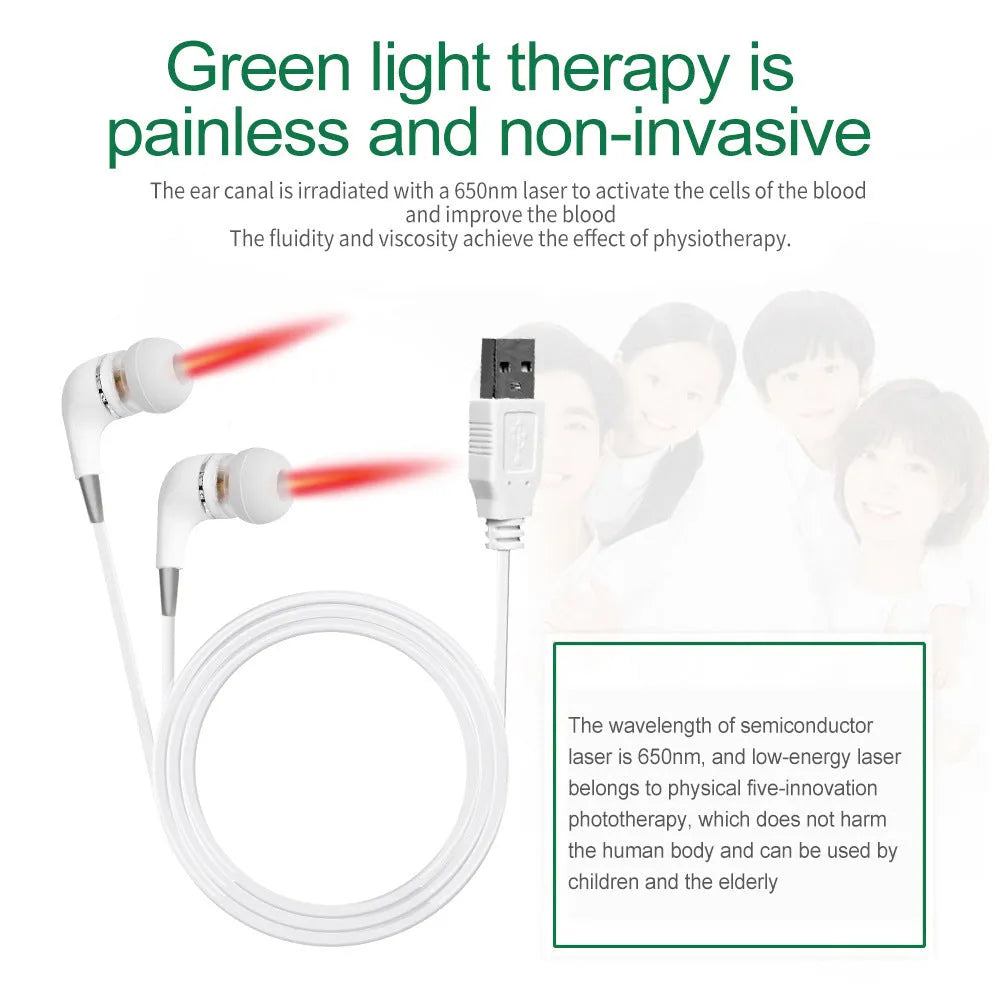 USB semiconductor 650nm meatus acusticus laser illuminator in ABS