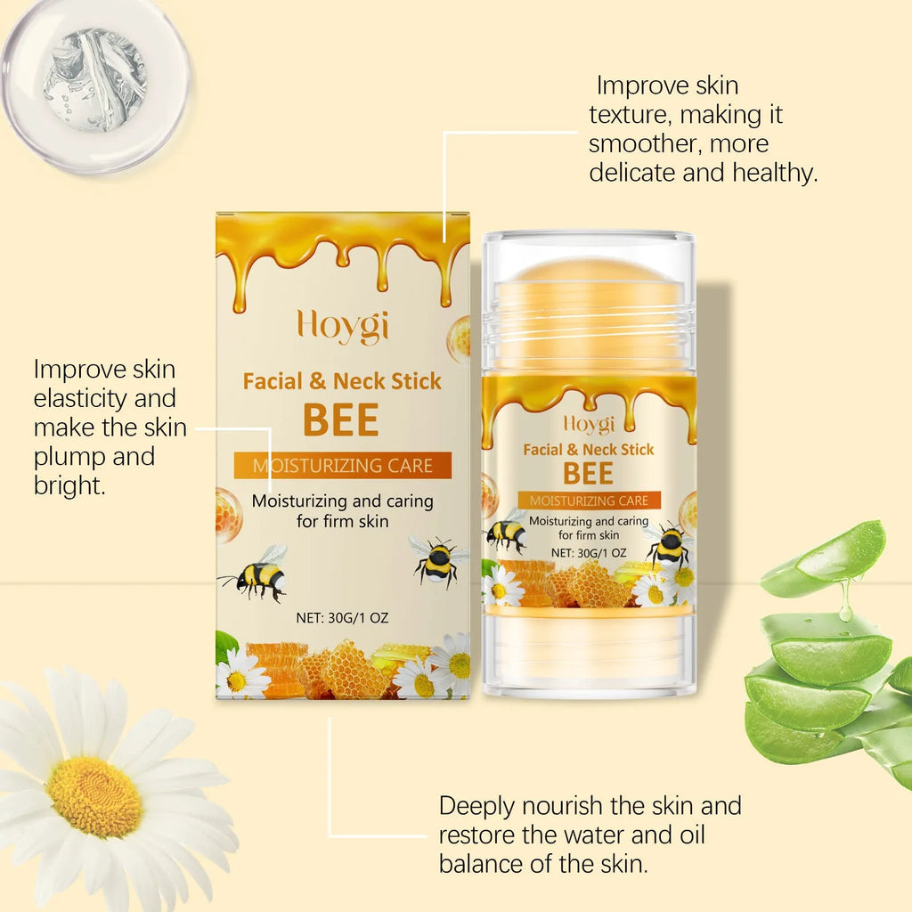 30g moisturising facial essence stick with twist-up applicator containing vitamin E and natural extracts
