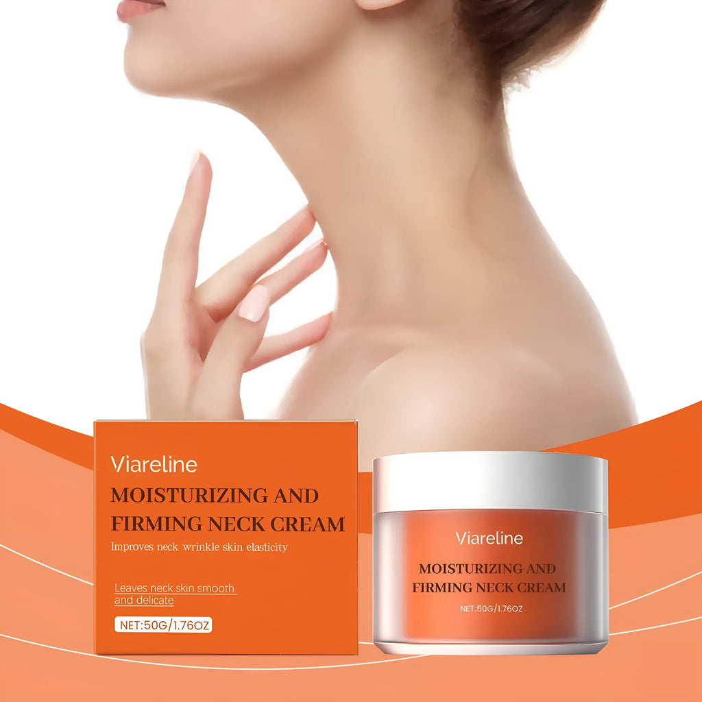 Daily neck moisturising cream in 50g jar with 6.3cm packaging