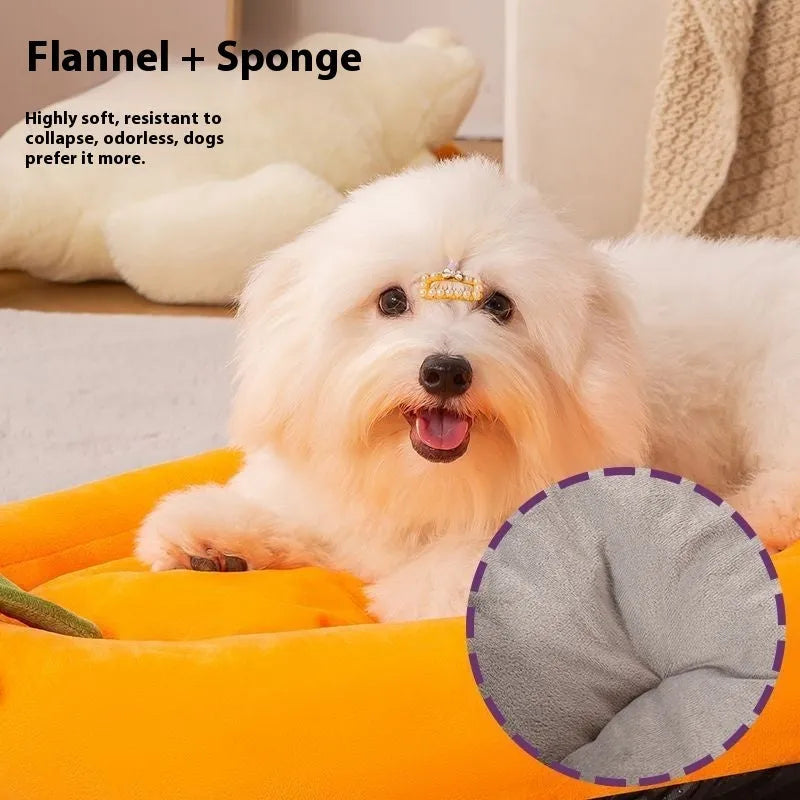 A removable washable dog bed mat in purple, shown in a large XXL size for dogs up to 29kg.