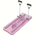 Pink and blue ABS plastic fitness board for home abdominal exercises