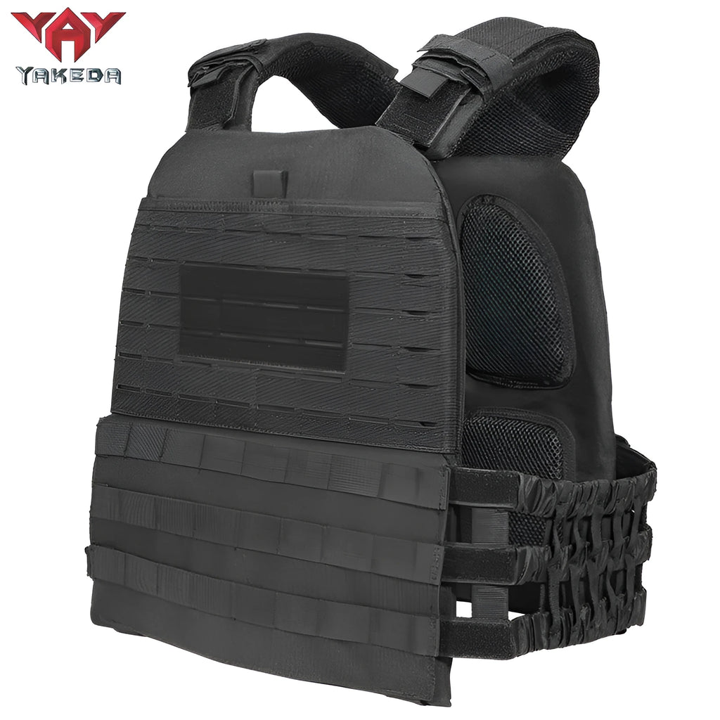 Tactical training vest in military green colour, made from 600D encryption polyester with adjustable waist straps
