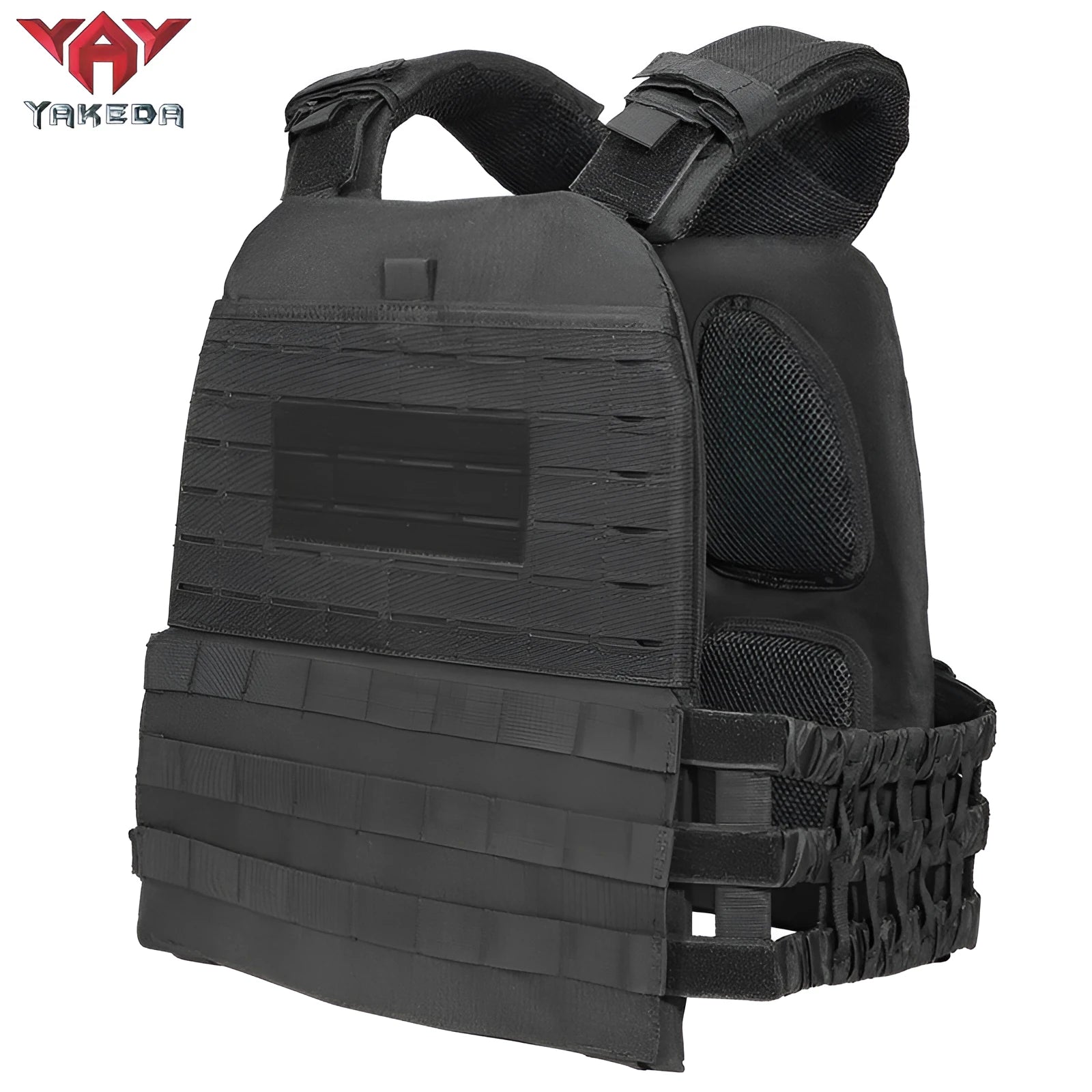 Tactical training vest in military green colour, made from 600D encryption polyester with adjustable waist straps