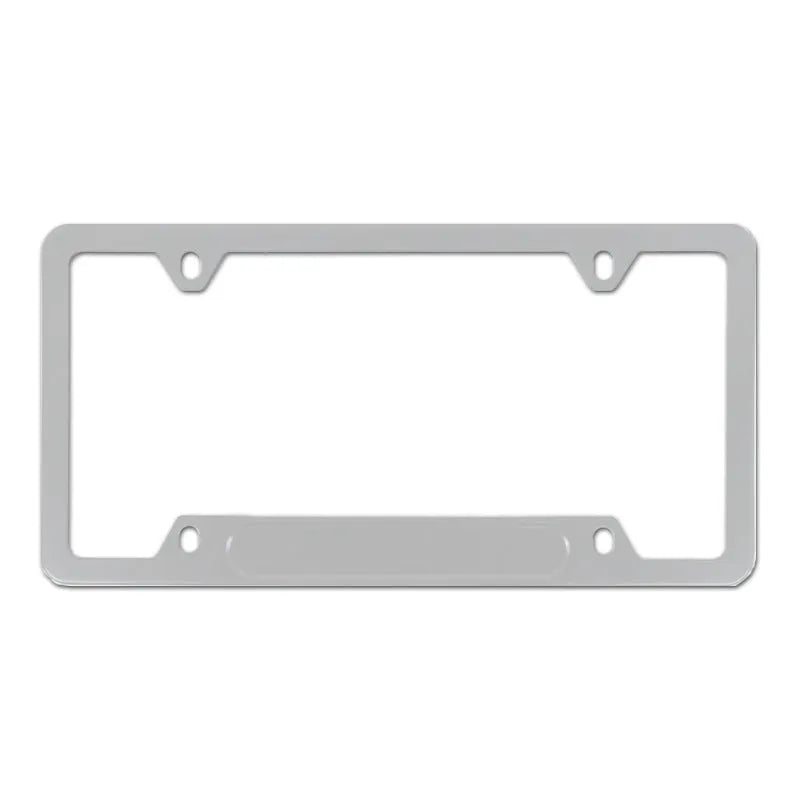 Aluminium alloy license plate frame for American cars in black and silver finishes