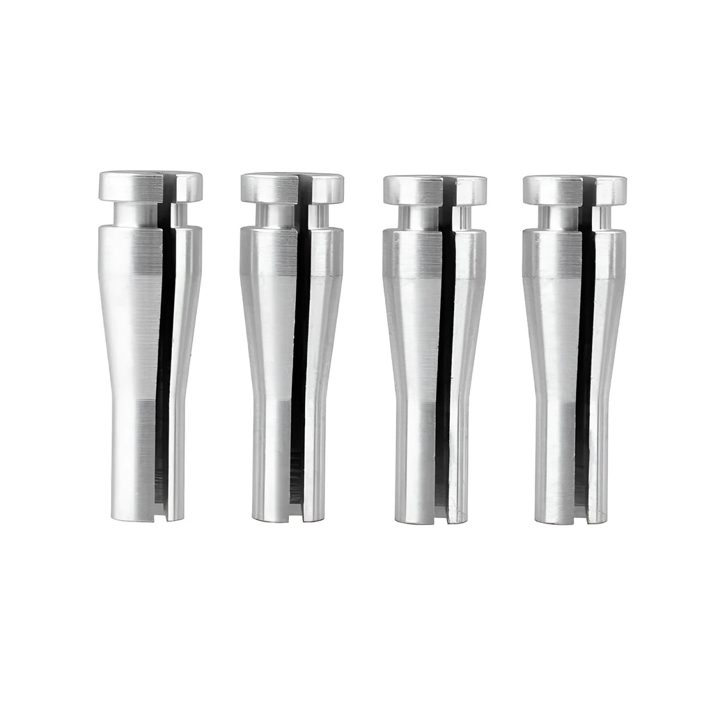 Four silver aluminium auto parts for Ford truck cab latch repair kit
