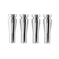 Four silver aluminium auto parts for Ford truck cab latch repair kit