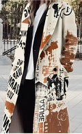 Women's long sleeved woolen overcoat in Style1 colour available in sizes S to 3XL