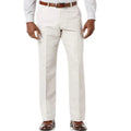 Men's linen trousers with slanted pockets in beige white, available in S to XXXL sizes