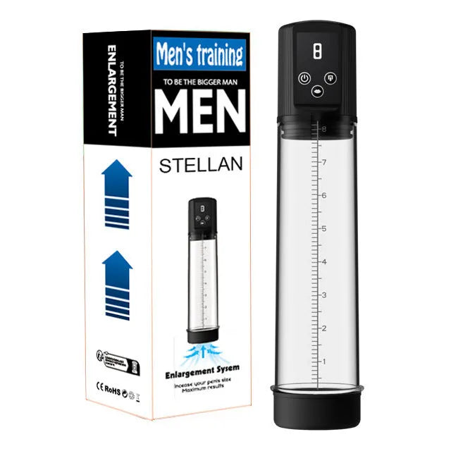 Diqiao coloured male masturbation device with electric pump for exercise stretching.