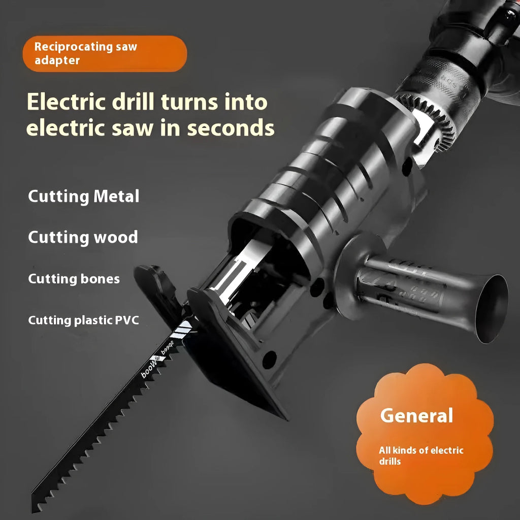 Change to handheld converter chainsaw multi-function tool with alloy drive shaft and saw blades for garden cutting