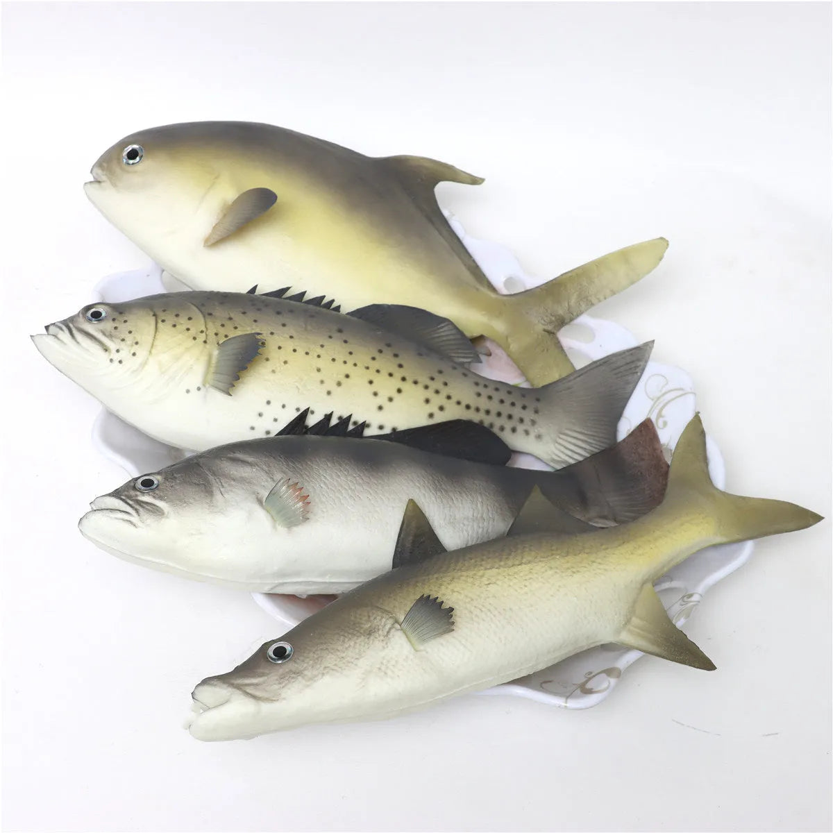 PU simulated fish ocean animal model toys ornaments showing yellow-fin tuna designs