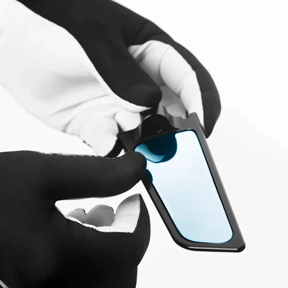 Pair of CNC rotating rearview mirrors for Yamaha YZFR6 R7 in black finish