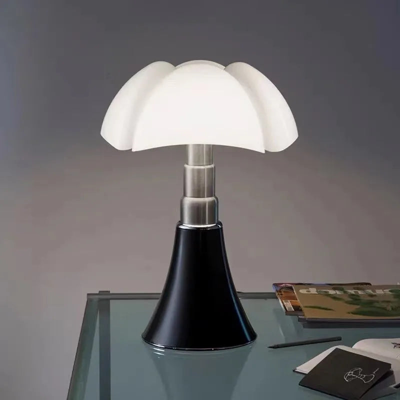 Italian retro flower table lamp with push-button switch in multiple colour options